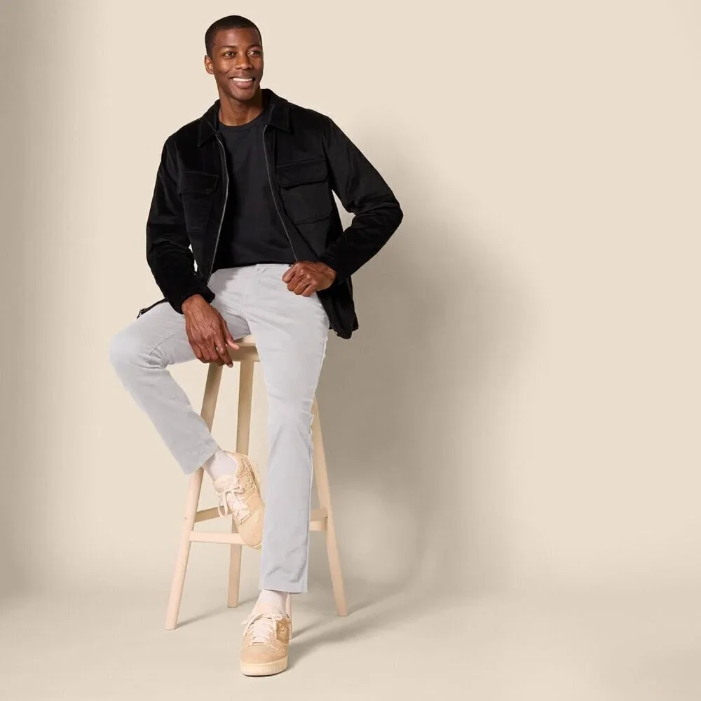 Men's Slim-Fit Pants, 5-Pocket Stretch Twill Design